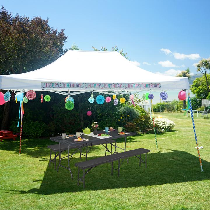 Actual product image Relaxdays Garden table (180 cm)