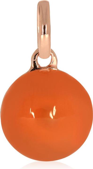 Xen Anhänger mit 10 mm Peach Mondstein ca. 4,50 ct. rosèvergoldet (925 Sterling Silber)