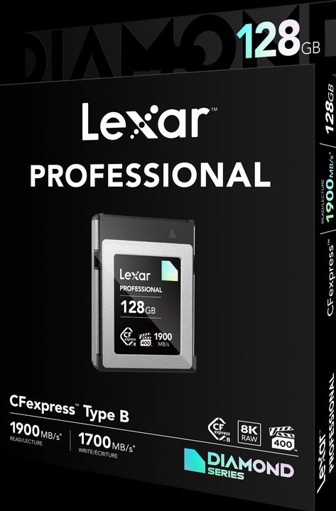 Actual product image Lexar Professional Diamond Series (128 GB, CFexpress type B)