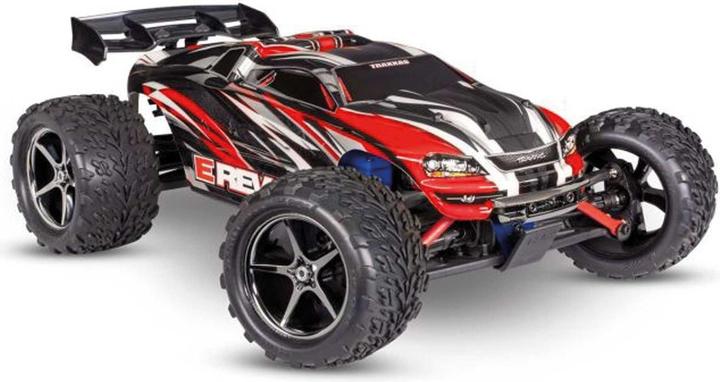 Actual product image Traxxas M.TRUCK E-REVO 1:16 4WD EP RTR RED w/USB-C Charger & Battery (RTR Ready-to-Run)