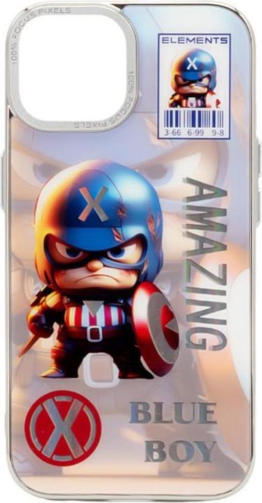 Produktbild iLike iPhone 14 PC Silicone Case Blue Boy (Apple iPhone 14)