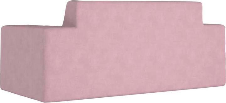 Actual product image VidaXL Children's sofa 2-seater pink soft plush (Children sofa)