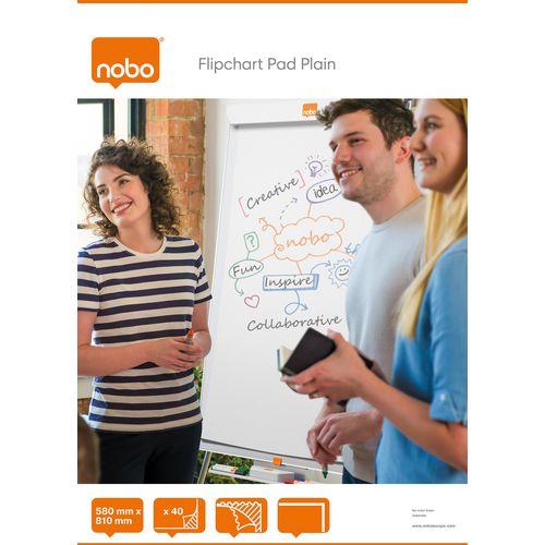 Produktbild Nobo Flipchart-Block 58x81cm 34631165 blanko 40 Blatt