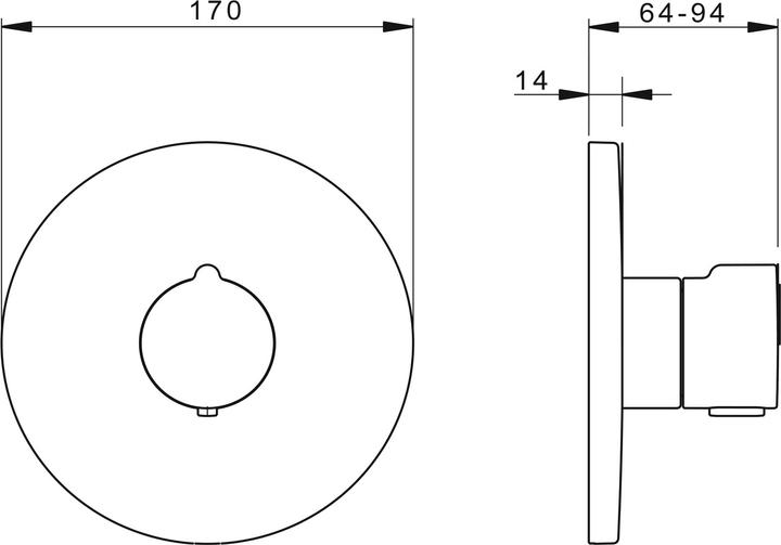 Actual product image Hansa 88609045 FM-set f. shower head. HANSAHOME