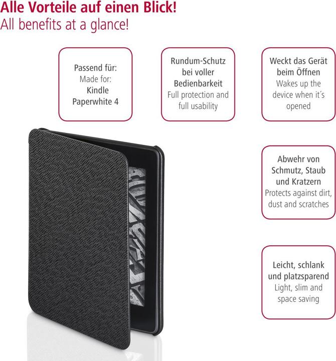 Actual product image Hama eBook case (Kindle Paperwhite 4)
