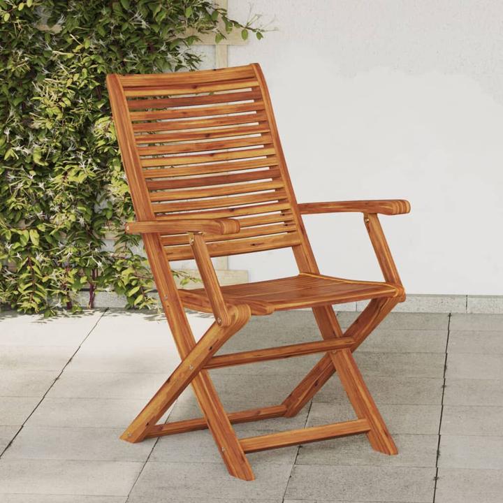 Image du produit VidaXL Chaises de jardin avec accoudoirs 2 pcs. Pliable Acacia