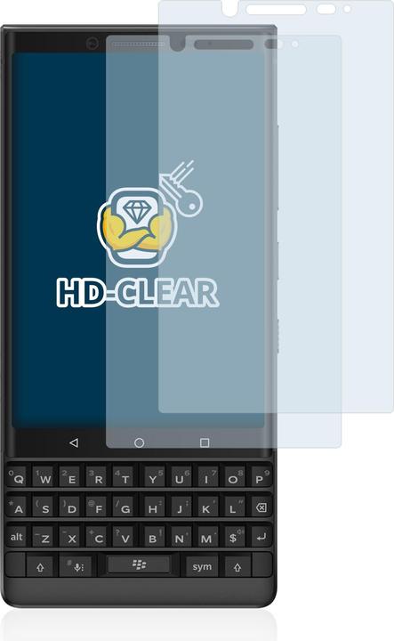 Productafbeelding BROTECT Schutzfolie Displayschutz Displayschutzfolie Folie Klar Transparent (2 Stuk, Blackberry KEY2)