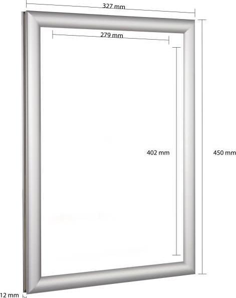 Update Displays Klapprahmen Easy-Fix silber 32,7 x 45,0 cm (A3)
