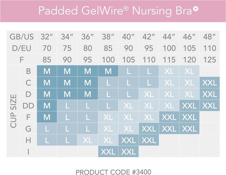 Immagine prodotto Carriwell Reggiseno per l'allattamento imbottito GelWire senza cuciture (XXL)