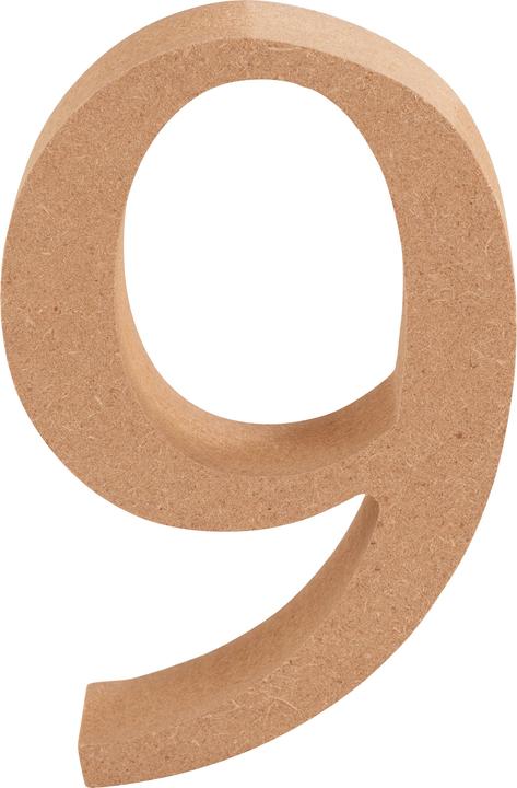 Image du produit VBS MDF Chiffre, env. H 8 cm, P 1,5 cm