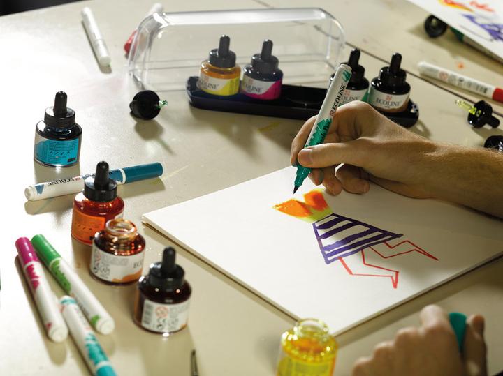 Image du produit Talens Ecoline Brush Pen (Jaune citron, 1 x)