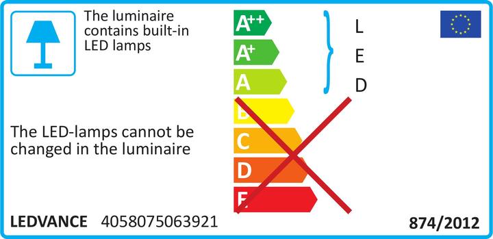 Etichetta energetica Ledvance Faretto Slim Alu (1350 lm)