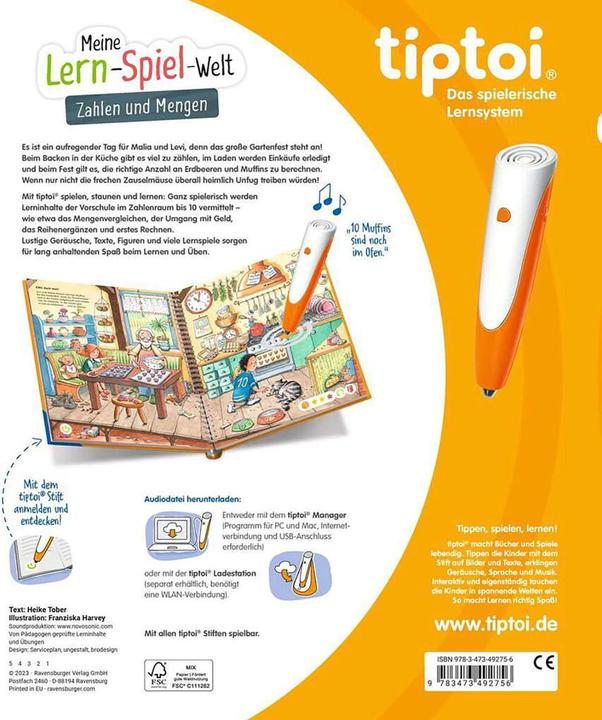 Image du produit tiptoi Zahlen und Mengen (Allemand, Heike Tober, Franziska Harvey, 2023)