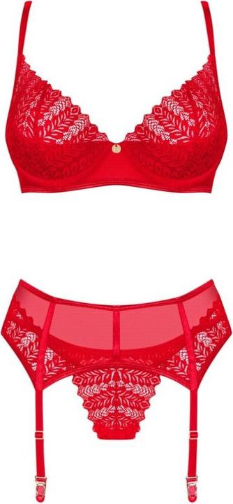 Produktbild Obsessive Ingridia 3teiliges Set Rot (M, L)