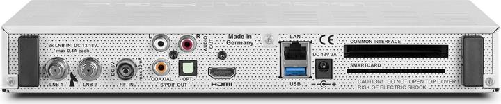 Produktbild TechniSat DIGIT ISIO STC, UHD/4K, WiFi, Silber (2x DVB-C/T/T2/S2)
