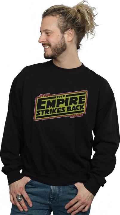 Actual product image Star Wars Mens The Empire Strikes Back Logo Sweatshirt (M)