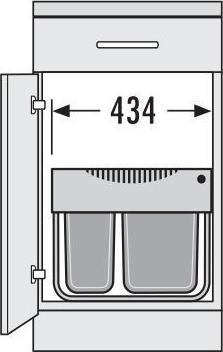 Produktbild Hailo Raumspar-Tandem-S 50 (30 l)