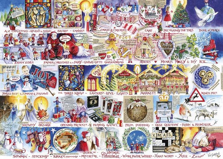 Actual product image Gibsons G7104 Puzzle 1000 pcs. Christmas Alphabet (1000 pieces)