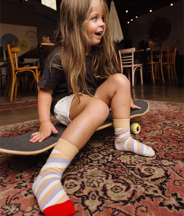 Produktbild Hello Hossy Violette Socken - Lila / Rosa / Beige (22 - 24, 24 - 26)