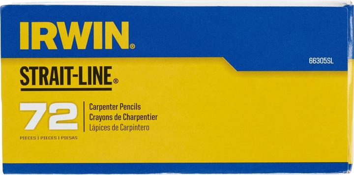 Actual product image Irwin Carpenter's pencil 18cm 66305SL (72 x)