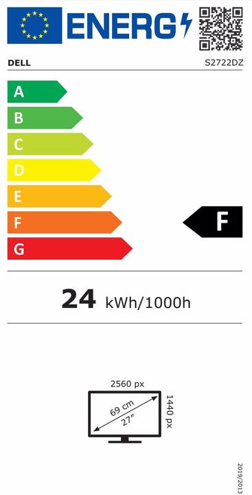 Energie-Label Dell S2722DZ (2560 x 1440 Pixel, 27")