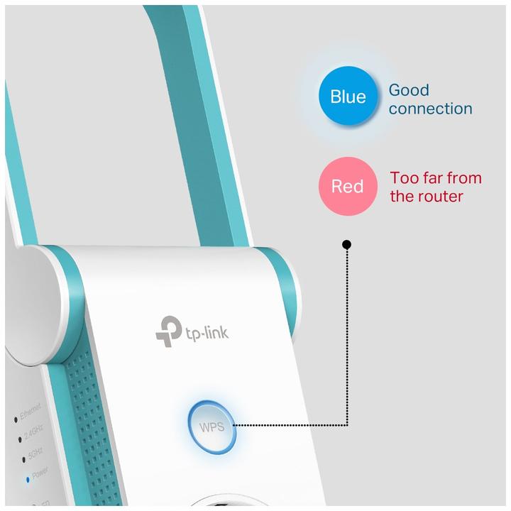 Immagine prodotto TP-Link AC1200 WI-FI Range Extender (867 Mbit/s, 300 Mbit/s)