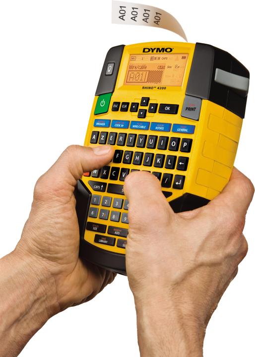 Actual product image Dymo Rhino 4200 Azerty 19mm PB1 FR/BE (180 dpi)