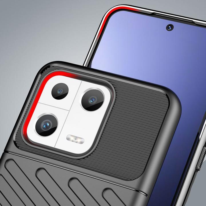 Actual product image Hurtel Thunder Case case for Xiaomi 13 silicone armor case black (Xiaomi 13)