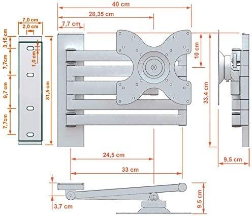 Produktbild DQ Rotate XL (Wand, 40", 15 kg)