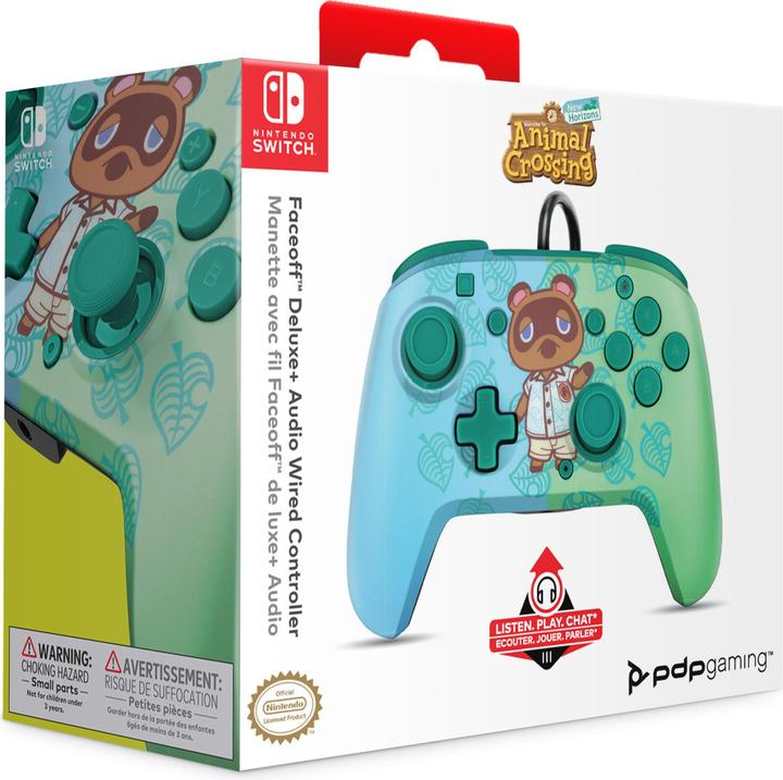 Produktbild PDP Faceoff Deluxe + Audio Animal Crossing (Switch OLED, Switch Lite, Switch)