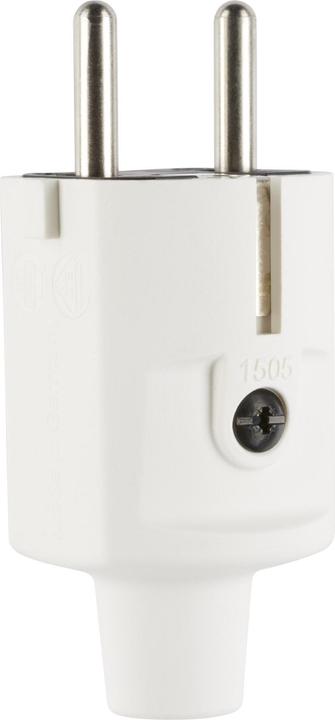 Produktbild ABL Compact Stecker SCHUKO & 100000047 fr-be TPE weiss IP20 Typ 1505
