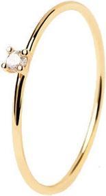 Image du produit Pd Paola PDPAOLA - Bague minimaliste plaquée or avec zirconium blanc Solitary Essentials AN01-156 - Circuit (54)