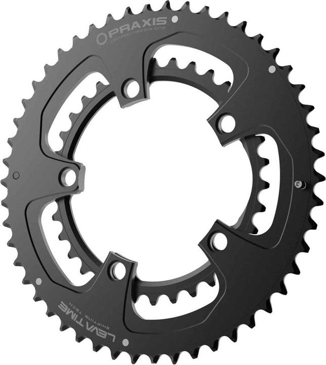 Actual product image Praxis works Buzz Sport Road chainring set, 5-arm, 110 mm bolt circle (48)