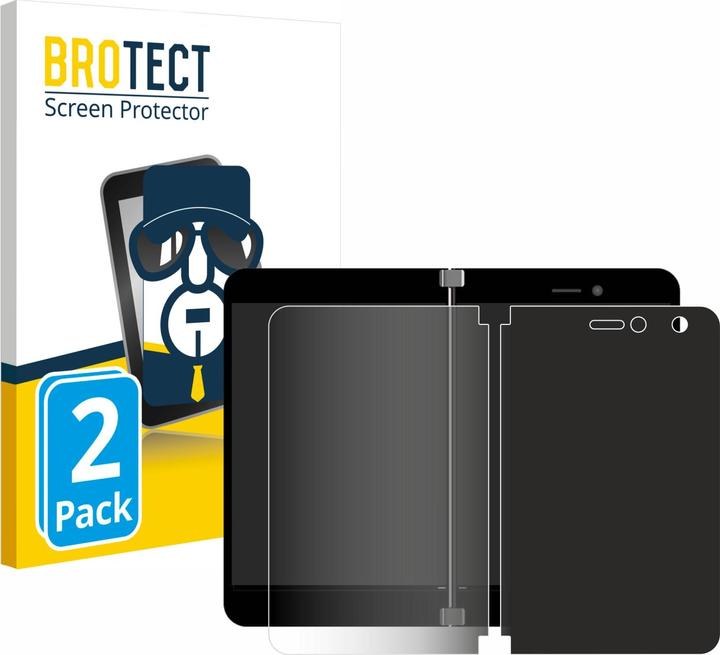 Productafbeelding BROTECT Anti-spionnetje privacyfolie Beschermfolie tegen blauw licht (2 Stuk, Microsoft Surface Duo)