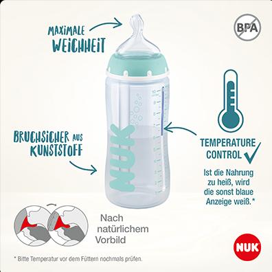 Produktbild NUK Anti-Colic Professional Babyflaschen Set mit Temperature Control