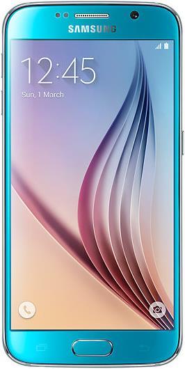 Actual product image Samsung Galaxy S6 (32 GB, Blue, 5.10", Single SIM, 16 Mpx, 4G)