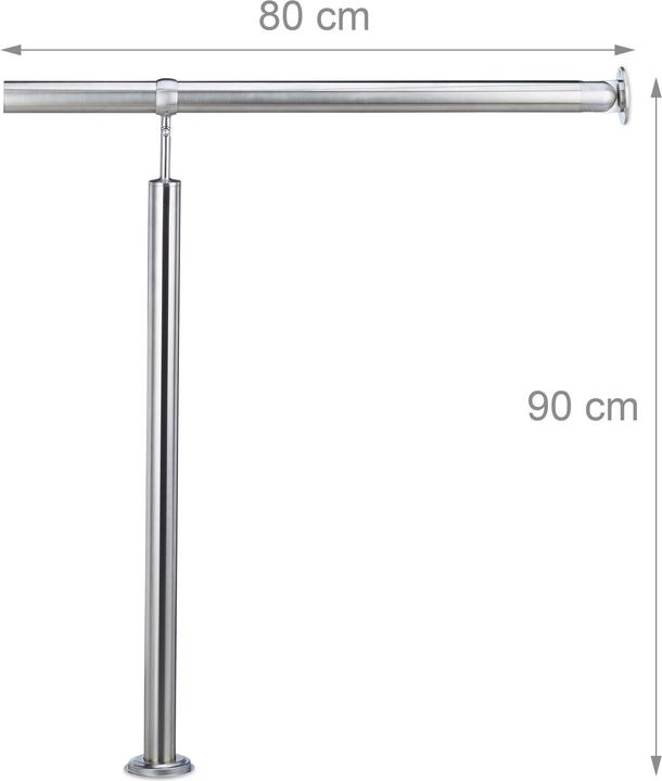 Produktbild Relaxdays Treppengeländer (Edelstahl)
