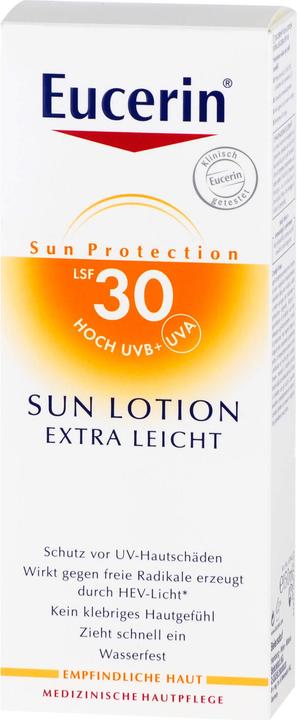 Actual product image Eucerin SUN Sensitive Protect (Sun lotion, SPF 30, 150 ml, 196 g)