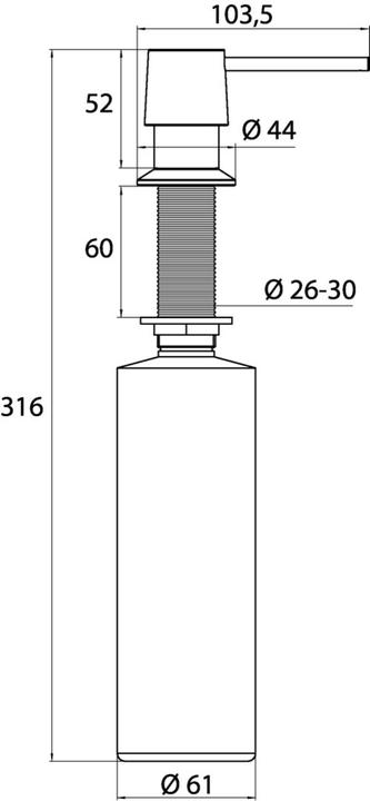 Produktbild Emco Untertisch-Flüssigsspender System 2 chrom 352100120