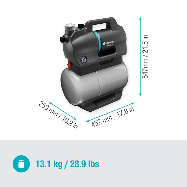 Produktbild Gardena Hauswasserwerk 3800 Silent CH E1 (Hauswasserpumpe)