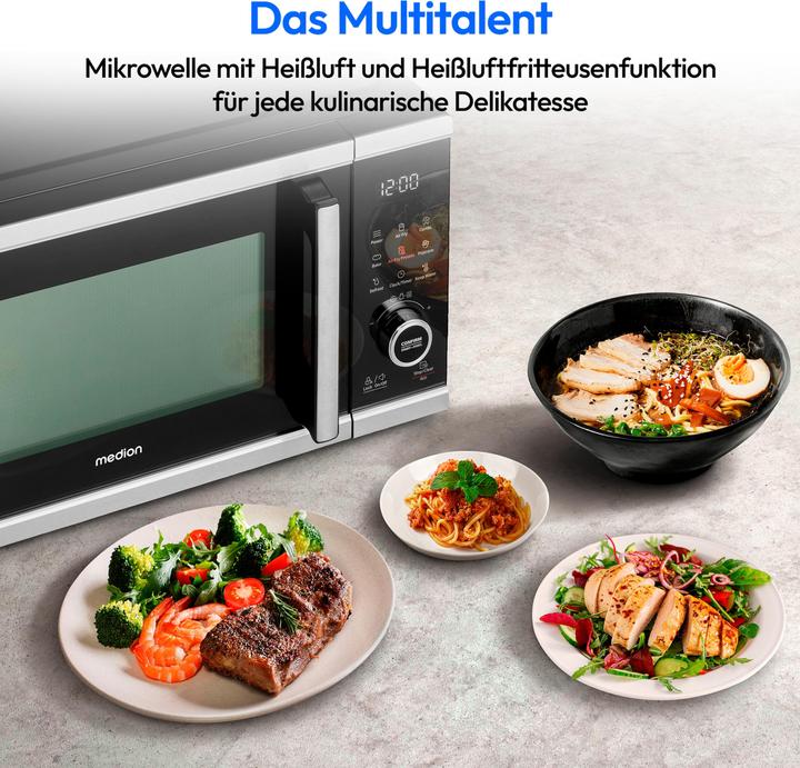 Produktbild Medion MD 11499 Mikrowelle mit Grill und Heissluftfritteuse (25 l)