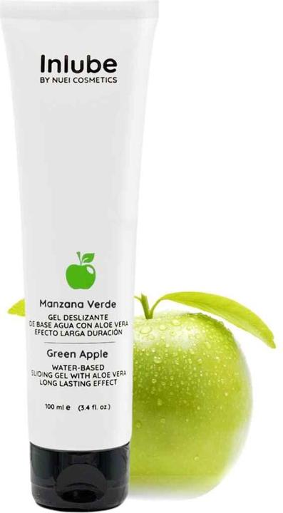 Actual product image Nuei INLUBE Green Apple water based sliding gel (100 ml)