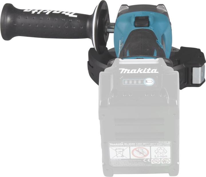Productafbeelding Makita 40V accu haakse slijper GA041GZ (125 mm)