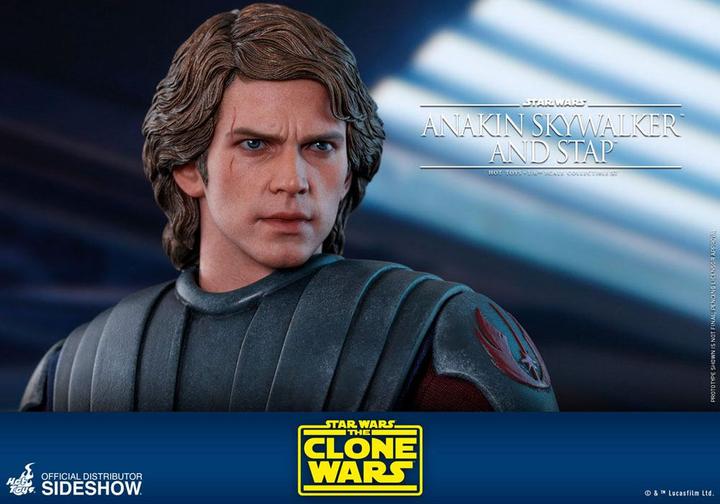 Actual product image Hot Toys Star Wars - The Clone Wars "Anakin Skywalker & STAP" 1/6 Scale Figure