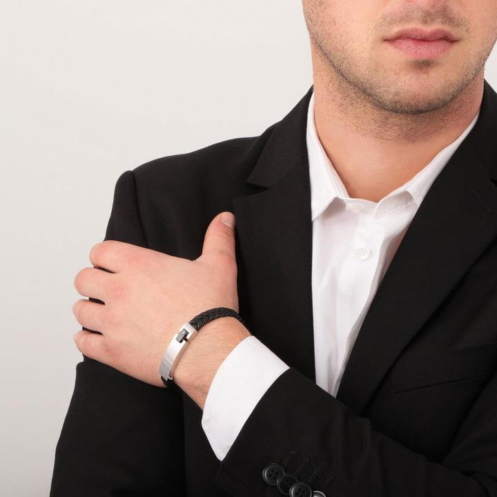 Produktbild Morellato Moody Armband (23 cm, Edelstahl, Leder)