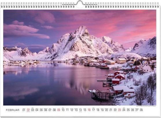 Actual product image Hurtigruten Premium Calendar 2025 (60 x 42 cm, German)