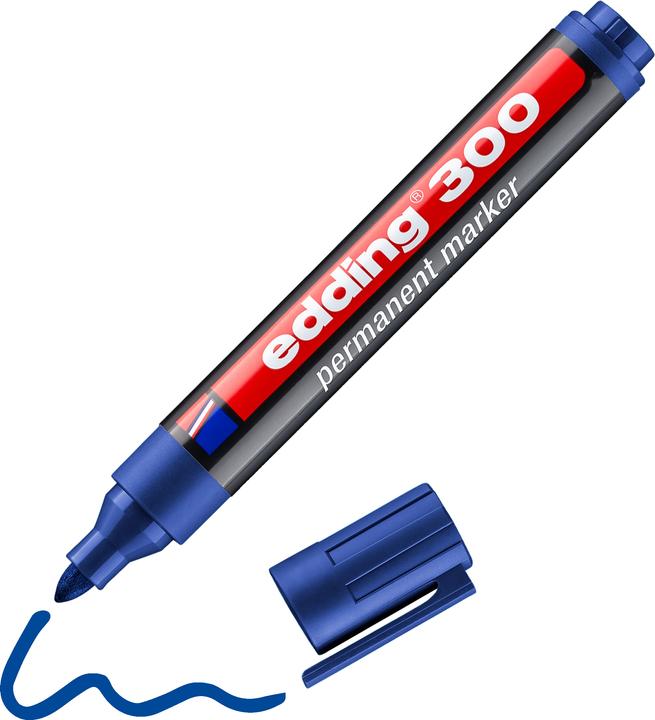 Immagine prodotto Edding Marcatore permanente 300 (Blu, 1.50 mm, 1 x)