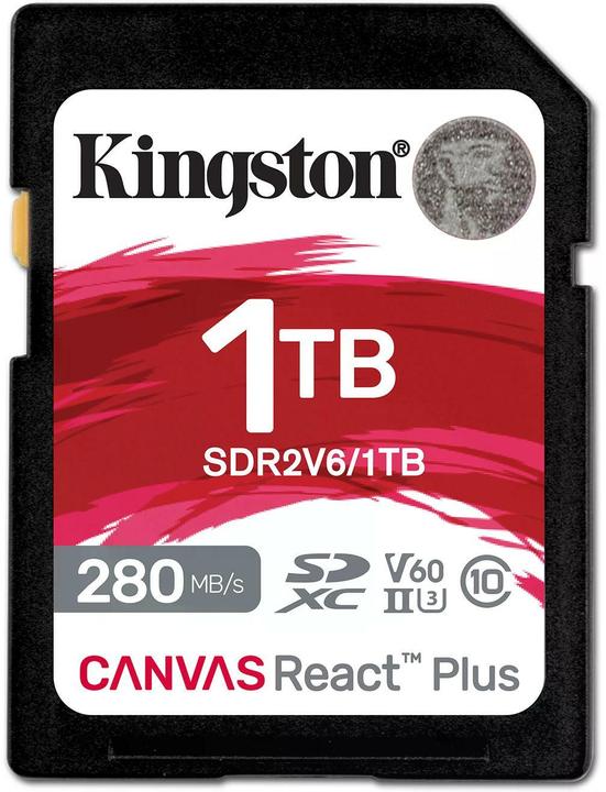 Produktbild Kingston Canvas React Plus (1000 GB, SDXC, U3, UHS-II)