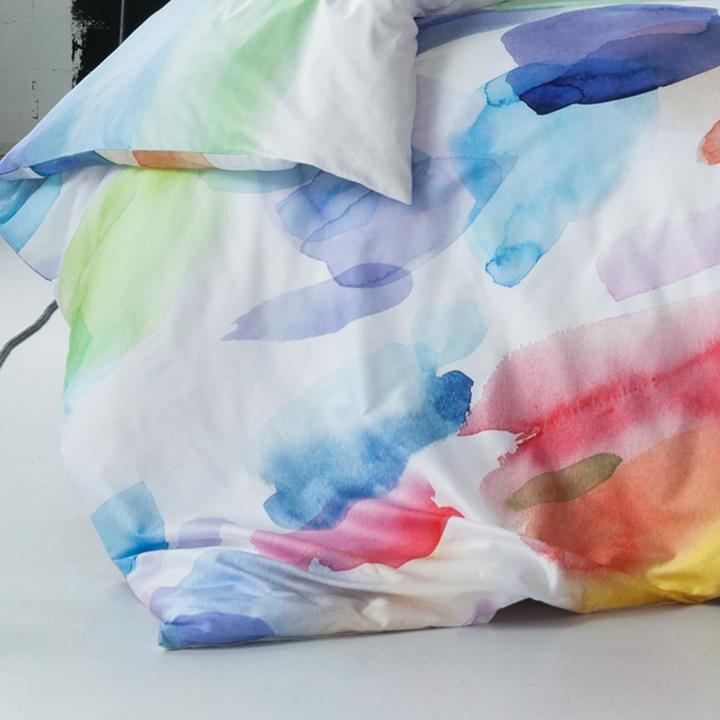 Actual product image Estella Mako satin reversible bedding Splash multicolor (Bedding set, 200 x 200 cm)
