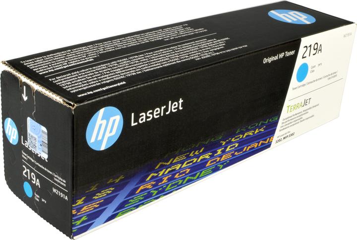 Actual product image HP 219A Cyan Original LaserJet Toner Cartridge, 1200 pages, Cyan, 1 pc(s) (C)